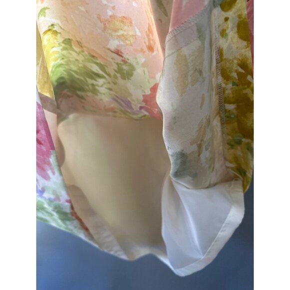 Talbots 20WP Silk Floral Dress Women’s Elegant Spring Summer Cottagecore Chic - Picture 4 of 11